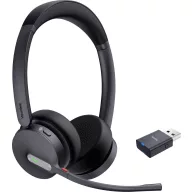   Yealink Yealink Headset WH64 Hybrid Dual Teams On Ear headset DECT Stereo Fekete Headset Számítógép