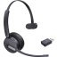 Yealink Yealink WH64 Hybrid Mono - Headset - On-Ear - DECT / Bluetooth On Ear headset Fekete