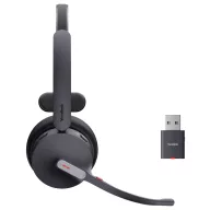   Yealink Yealink WH64 Hybrid Mono - Headset - On-Ear - DECT / Bluetooth On Ear headset Fekete
