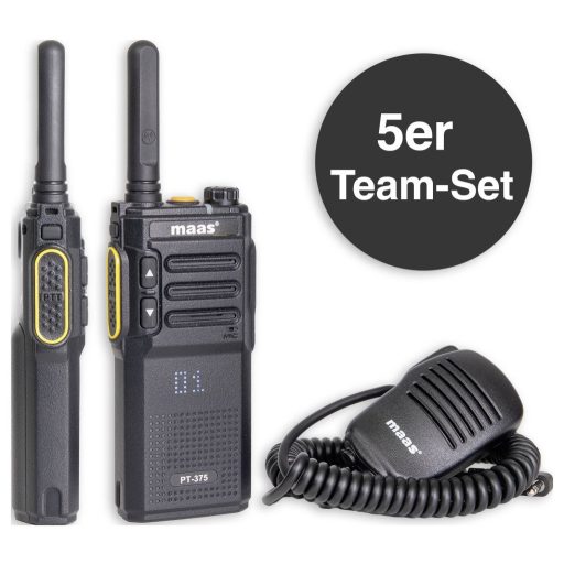 MAAS Elektronik Team-Set PT-375 KEP-360-K 150112 PMR készülék 5 részes készlet
