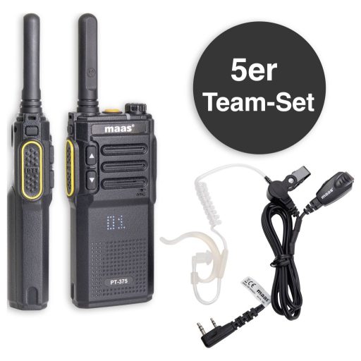 MAAS Elektronik Team-Set PT-375 KEP-24-VK 150113 PMR készülék 10 részes készlet
