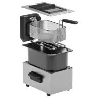 Tristar neu Fritőz 3 l 2000 W Ezüst, Fekete