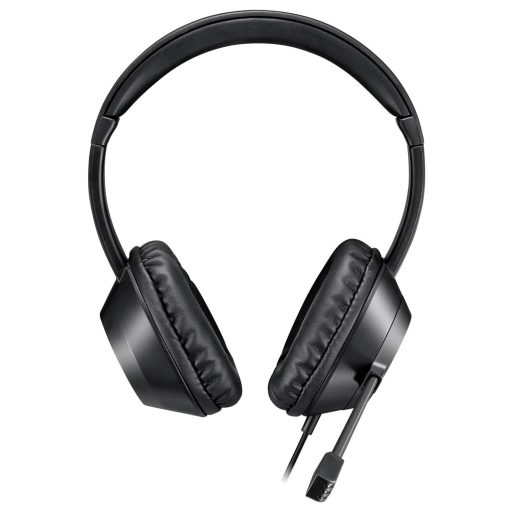 Adesso Xtream P7 AI Copilot Headset On Ear headset Vezetékes Stereo Fekete-melírozott Headset Számítógép
