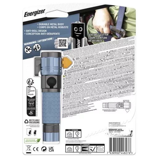 Energizer Auto Metal Light LED Kézilámpa Akkuról üzemeltetett 500 lm