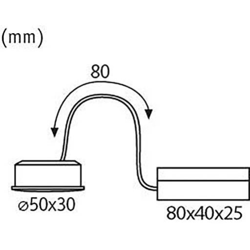 Paulmann Nova Plus Coin LED-es fürdőszobai beépíthető lámpa LED EEK: F (A - G) Selyem