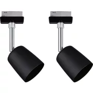   Paulmann 41303 Nagyfeszültségű sínrendszer készlet URail GU10 10 W LED Fekete (matt), Króm