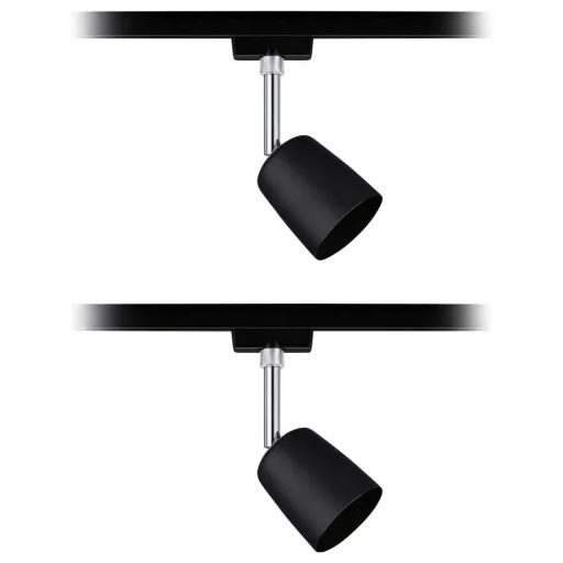 Paulmann 41303 Nagyfeszültségű sínrendszer készlet URail GU10 10 W LED Fekete (matt), Króm