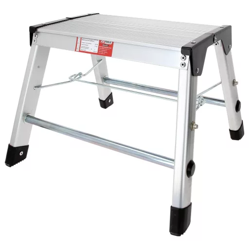 KS Tools 800.0975 Alumínium Összehajtható fellépő Ezüst, Fekete