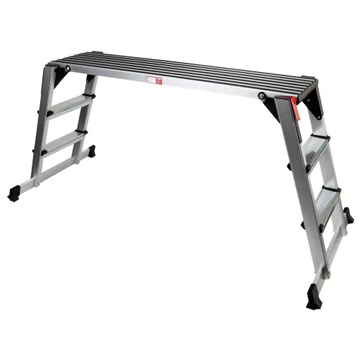 KS Tools 800.0985 Alumínium Összehajtható fellépő Ezüst, Fekete