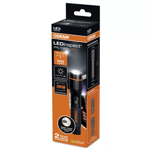 Osram Automotive LEDinspect PRO TORCH 500 Munkalámpa