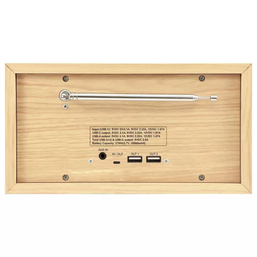 Imperial Imperial DABMAN 30 Mobiles DAB+ / FM-Radio Holz Akkus rádió