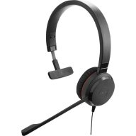   Jabra Evolve 20 Telefon On Ear headset Vezetékes Mono Fekete Noise Cancelling, mikrofon zajelnyomás Headset, Mono