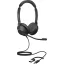 Jabra Evolve2 30 SE Telefon On Ear headset Vezetékes Stereo Fekete mikrofon zajelnyomás, Noise Cancelling Headset
