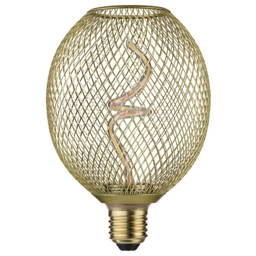 Paulmann 29259 LED E27 Gömb forma 4 W Borostyán (Ø x Ma) 110 mm x 160 mm 1 db