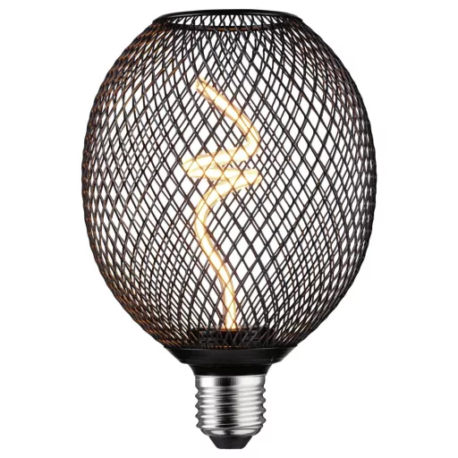 Paulmann 29261 LED E27 Gömb forma 4 W Borostyán (Ø x Ma) 110 mm x 160 mm 1 db