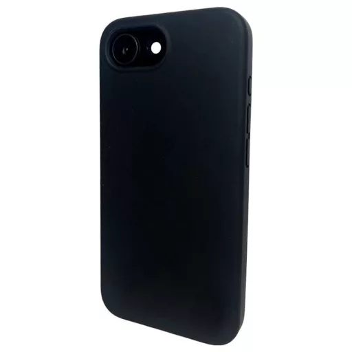 JT Berlin Steglitz Silikon Case Apple iPhone 16e Fekete Induktív töltés, MagSafe kompatibilis 11108