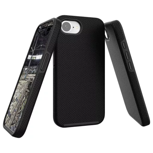 JT Berlin Pankow Solid Hátlap Apple iPhone 17e, iPhone 16e Fekete Induktív töltés, MagSafe kompatibilis, Ütésálló 11110