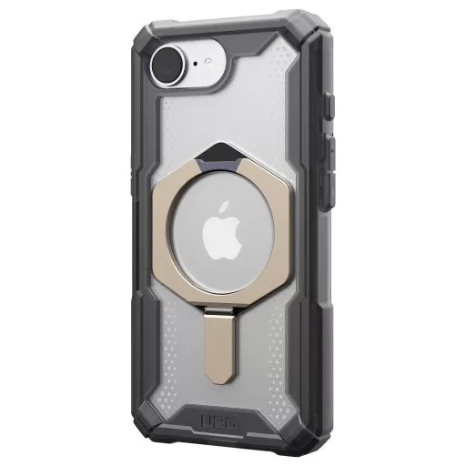 Urban Armor Gear Plasma XTE Kültéri tok Apple iPhone 16e Átlátszó, Titán Induktív töltés, MagSafe kompatibilis, Álló funkció, Ütésálló 114500113136