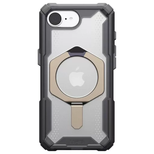 Urban Armor Gear Plasma XTE Kültéri tok Apple iPhone 16e Átlátszó, Titán Induktív töltés, MagSafe kompatibilis, Álló funkció, Ütésálló 114500113136