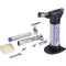 Dremel DREMEL 2200-5 Versaflame Gasbrenner/Lötkolben Gázforrasztó készlet Forrózáz dűzni, Forrasztóhegy 550 - 1200 °C Piezo gyújtóval