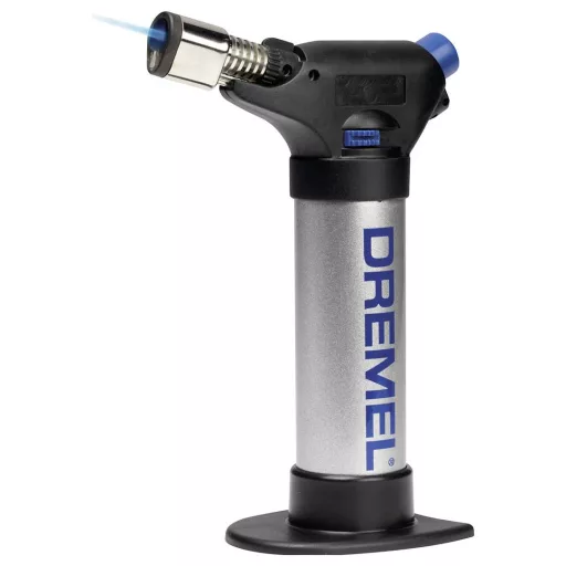 Dremel DREMEL 2200-5 Versaflame Gasbrenner/Lötkolben Gázforrasztó készlet Forrózáz dűzni, Forrasztóhegy 550 - 1200 °C Piezo gyújtóval