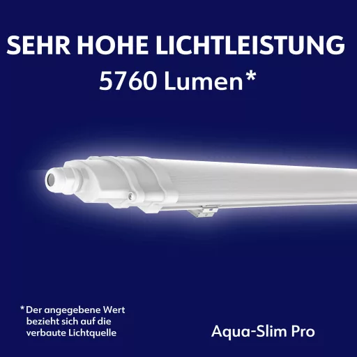 Müller-Licht 21000154 Aqua-Slim Pro 120 LED-es kültéri mennyezeti lámpa LED Fixen beépített LED-es 36 W