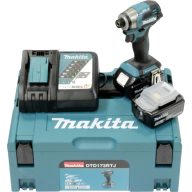   Makita DTD173RTJ DTD173RTJ Akkus ütvecsavarozó 180 Nm 18 V Vele szállított akkuk száma 2 5.0 Ah Lítiumion