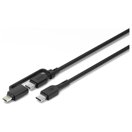 GP USB kábel USB-C®, Apple Lightning dugó 1.50 m Fekete GPCBCXBPBKUSB964