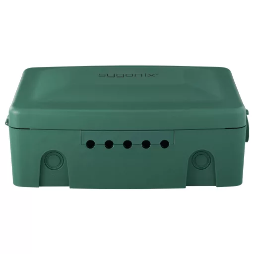 Sygonix SY-6797950 Elosztó doboz 3 részes Zöld, Fekete Gyermekvédelem