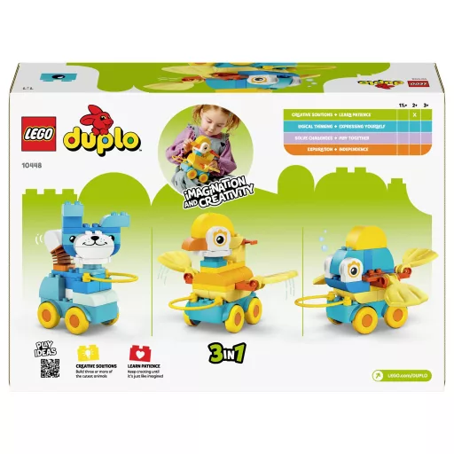 LEGO® DUPLO® 10448 Állatok kerekeken 3 az 1-ben szett