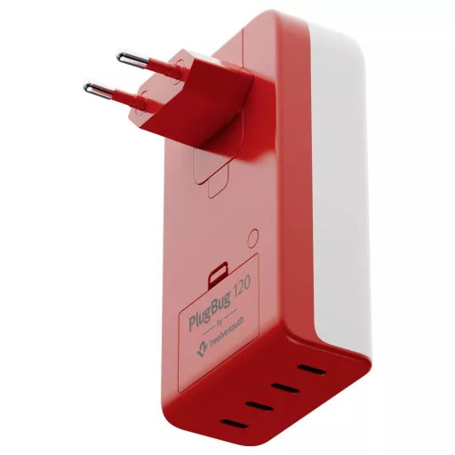 Twelve South Twelve South PlugBug 120W USB-C Wall Cha USB-s töltőkészülék 120 W USB-C® Fehér, Piros