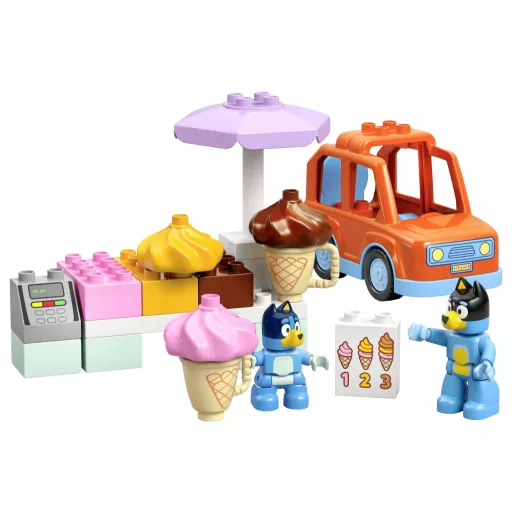 LEGO® DUPLO Bluey 10458 Fagylaltozós kirándulás Bluey-val