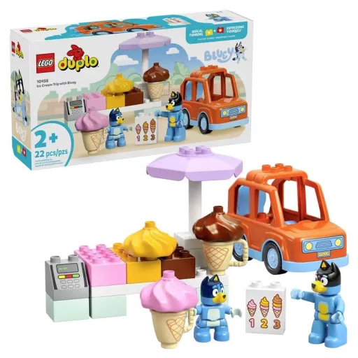 LEGO® DUPLO Bluey 10458 Fagylaltozós kirándulás Bluey-val