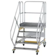   MUNK Günzburger Steigtechnik 600805 Alumínium, Acél, ónozott Lépcső