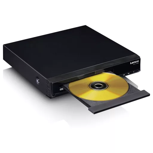 Lenco DVD-120BK Hordozható DVD lejátszó 0.0000 coll Fekete