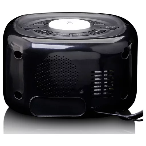 Lenco CR-12BK - FM-Radiowecker mit Nachtlicht - Schwarz Rádiós ébresztőóra