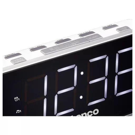 Lenco CR-18 Rádiós ébresztőóra Fehér