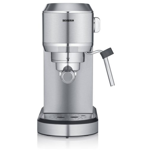 Severin KA 5997 Eszpresszó kávéfőző Króm (kefélt), Fekete 1350 W Tejhabosító fúvókával