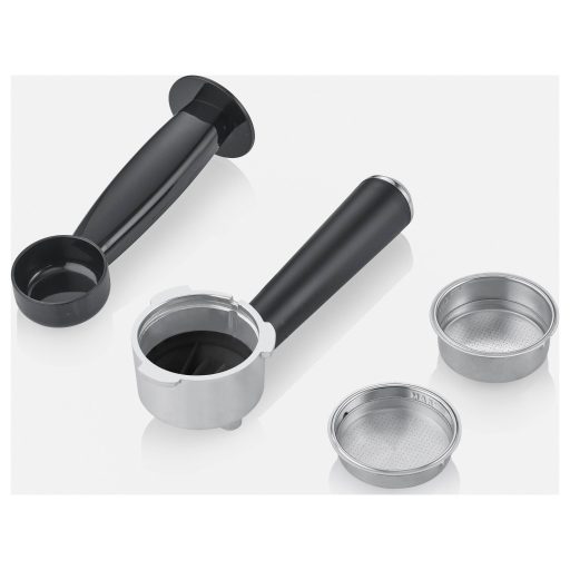 Severin KA 5997 Eszpresszó kávéfőző Króm (kefélt), Fekete 1350 W Tejhabosító fúvókával