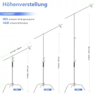   Neewer SC320 Premium C-Stand Galgenstativ Speciális állvány