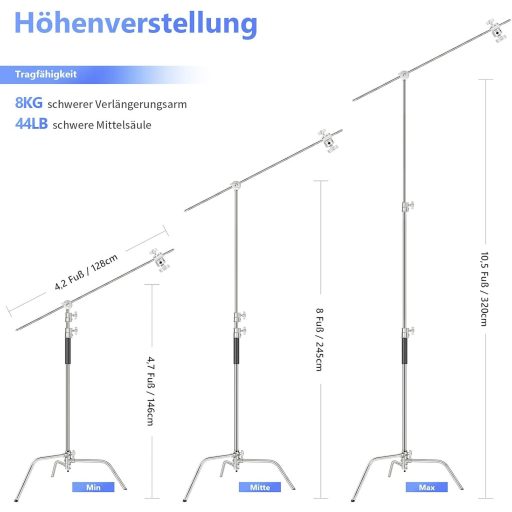 Neewer SC320 Premium C-Stand Galgenstativ Speciális állvány