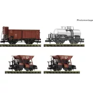 Fleischmann 6660120 N 4 részes készlet: DRG tehervonat