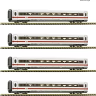   Fleischmann 7760004 N 4 részes készlet: Kiegészítő autó a DB AG ICE 2-höz (BR 402)