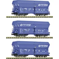   Fleischmann 6660086 N 3 db-os készlet: PKP Cargo önkirakodó kocsik