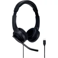   Kensington Over Ear headset Vezetékes Fekete Noise Cancelling Headset Számítógép