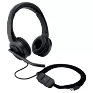   Kensington Over Ear headset Vezetékes Fekete Noise Cancelling Headset Számítógép