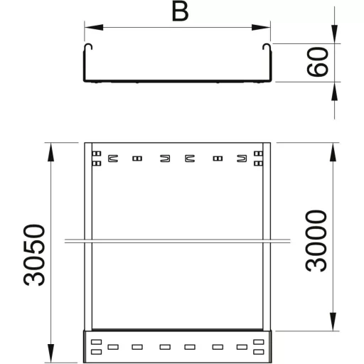 OBO Bettermann 6059248 Kábelgyűrű (H x Sz x Ma) 3 m x 100.00 mm x 60.00 mm 3 m