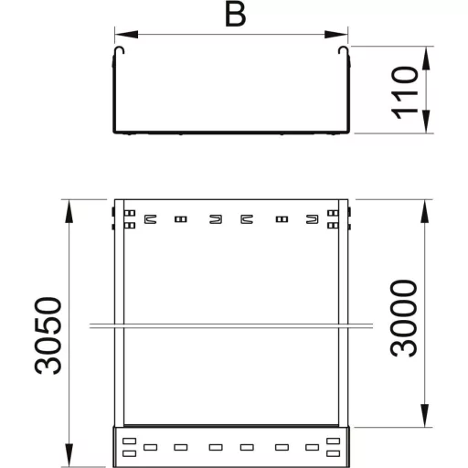 OBO Bettermann 6059386 Kábelgyűrű (H x Sz x Ma) 3 m x 200.00 mm x 110.00 mm 3 m