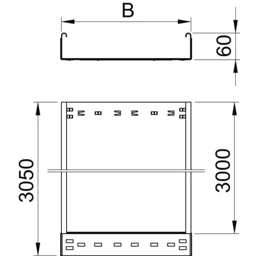 OBO Bettermann 6059705 Kábelgyűrű (H x Sz x Ma) 3 m x 100.00 mm x 60.00 mm 3 m