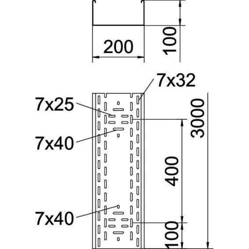 OBO Bettermann 6062002 Kábelgyűrű (H x Sz x Ma) 3 m x 200.00 mm x 100.00 mm 3 m
